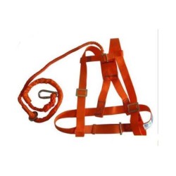 Safety Harness Wire Rope Falling Protector-Personal Fall Arrest System-Full-Body Safety Harness-High-Altitude Work Safety Equipment-Suitable for Various Environments